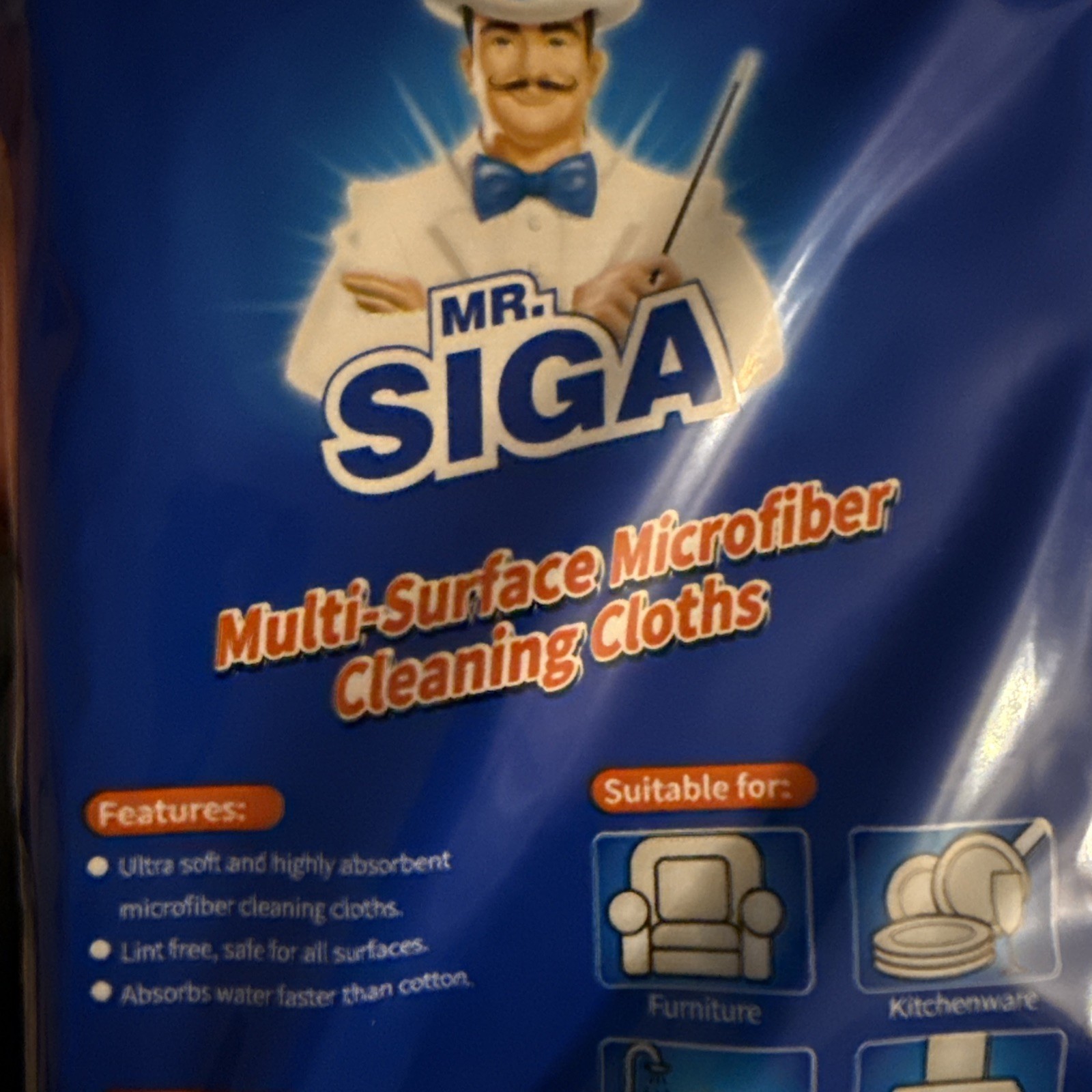 MR.SIGA Microfiber Cleaning Cloth, All-Purpose Microfiber Towels, Streak Free Cl