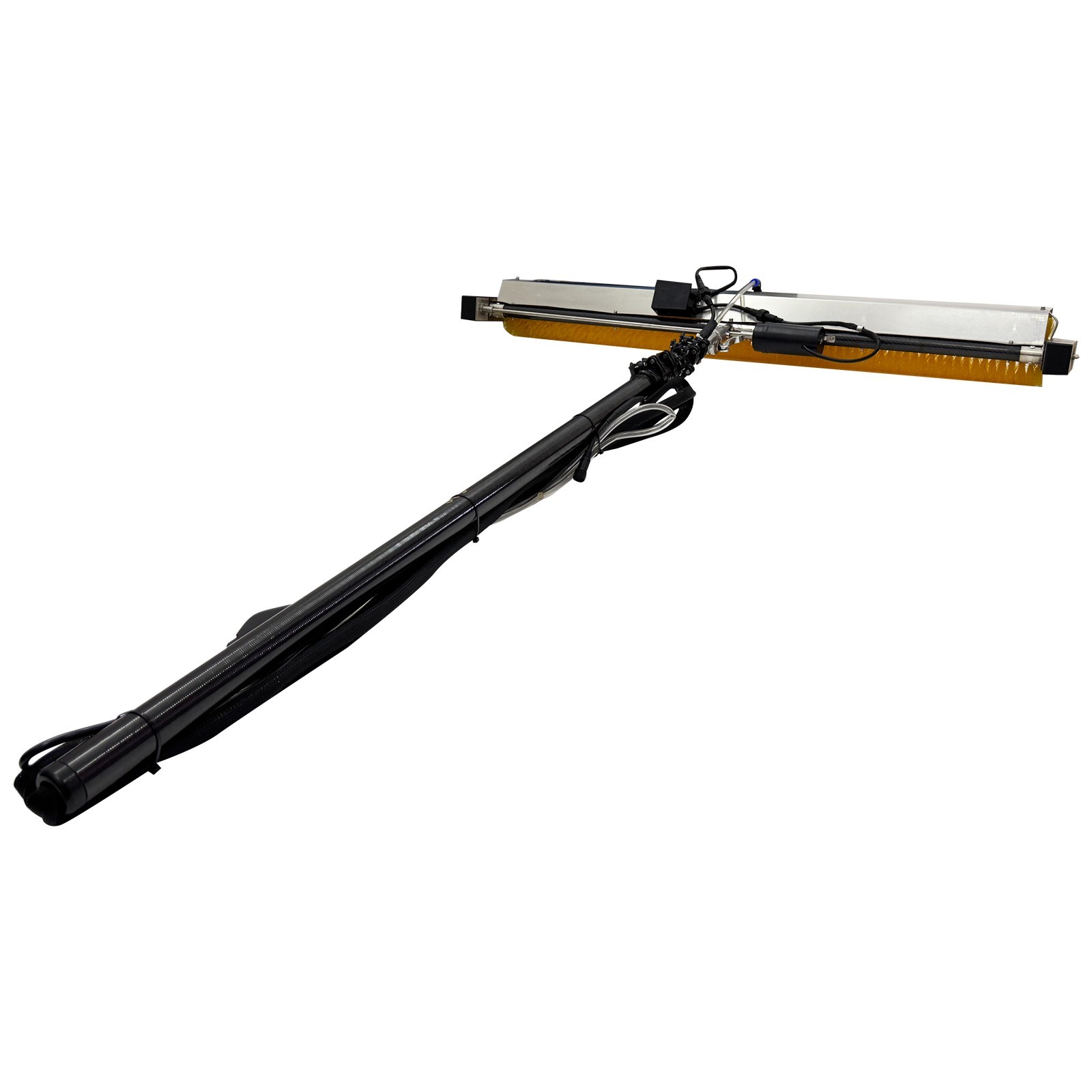 Solar Panel Cleaning Brush Solar Panel Cleaner Roller Brush W/11.5ft Pole 110V