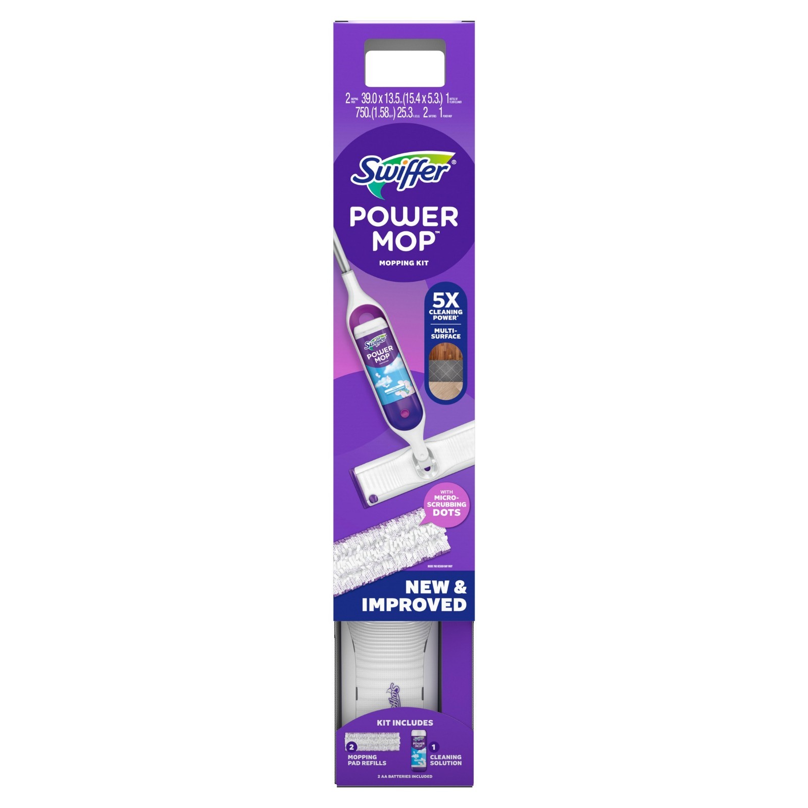 Swiffer Power Mop, Floor Cleaner, Tile, Vinyl, Laminate, Wood, Floor Cleaner, Cl