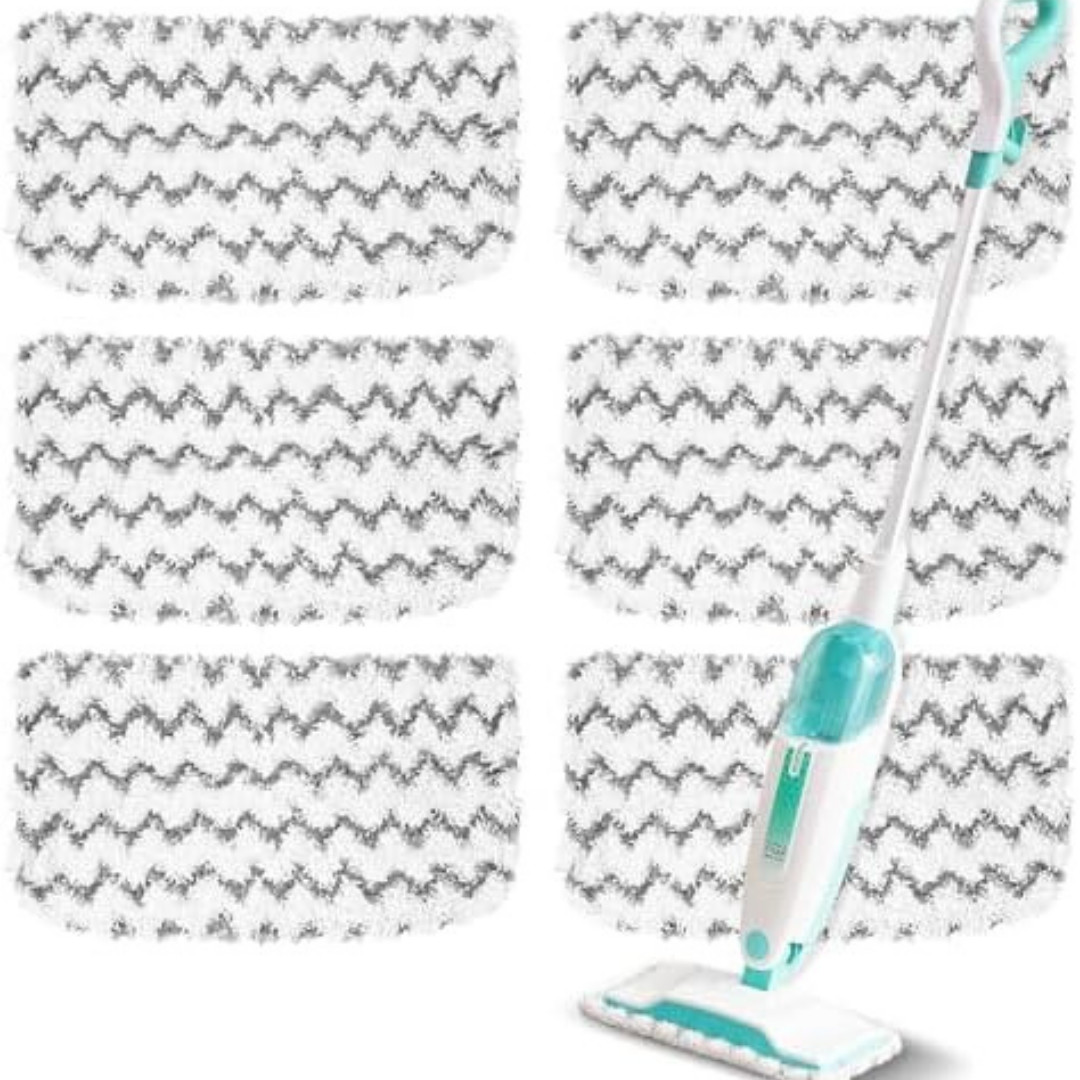 6 Pack Steam Mop Replacement Pads for Shark Steam Mops