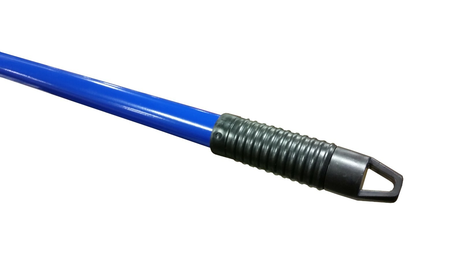 60″ Blue Powder Coated Steel Broom Handle with Metal Thread