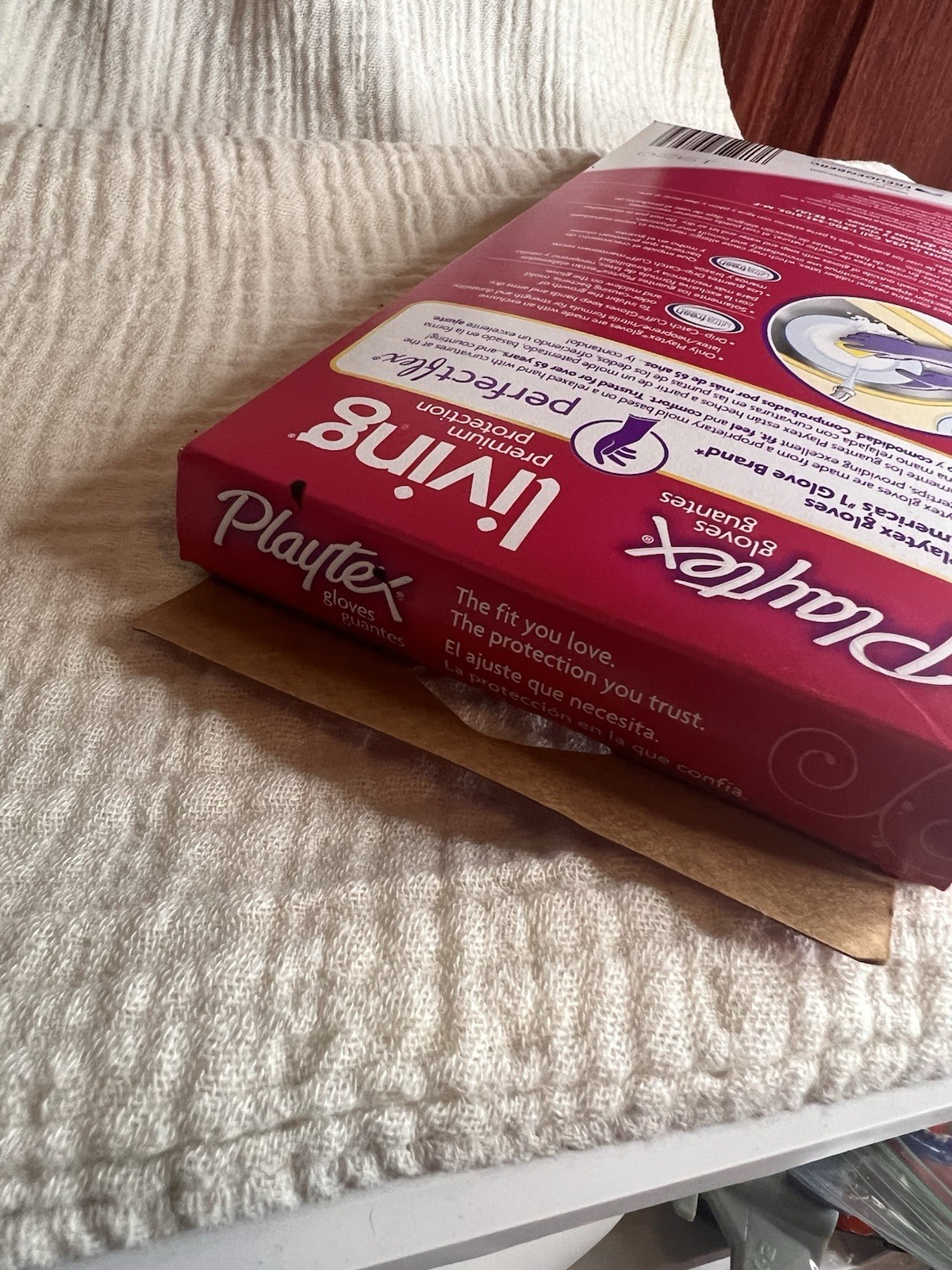 Playtex Living Premium Protection Cleaning Gloves Large Purple Heavy Duty 1 Pair