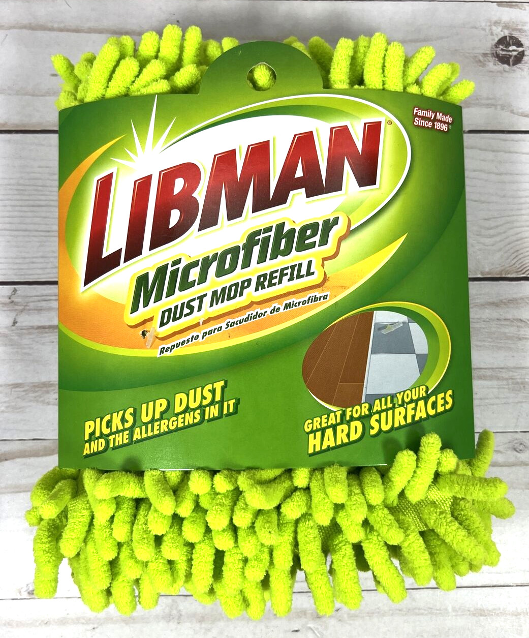 Libman Microfiber Dust Mop Refill #00196 Hardwood Vinyl Linoleum Tile Floor