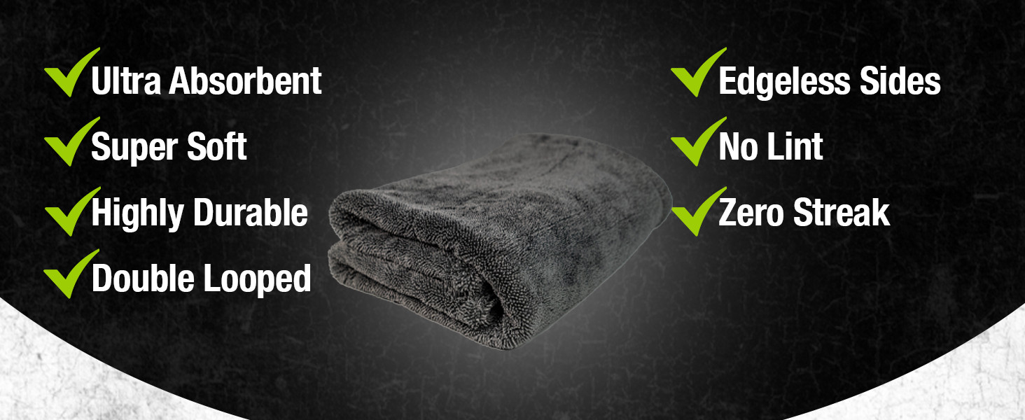 Ultra Plush 1200GSM Microfiber Towel – Scratch-Free Detailing Rag for Deep Clean