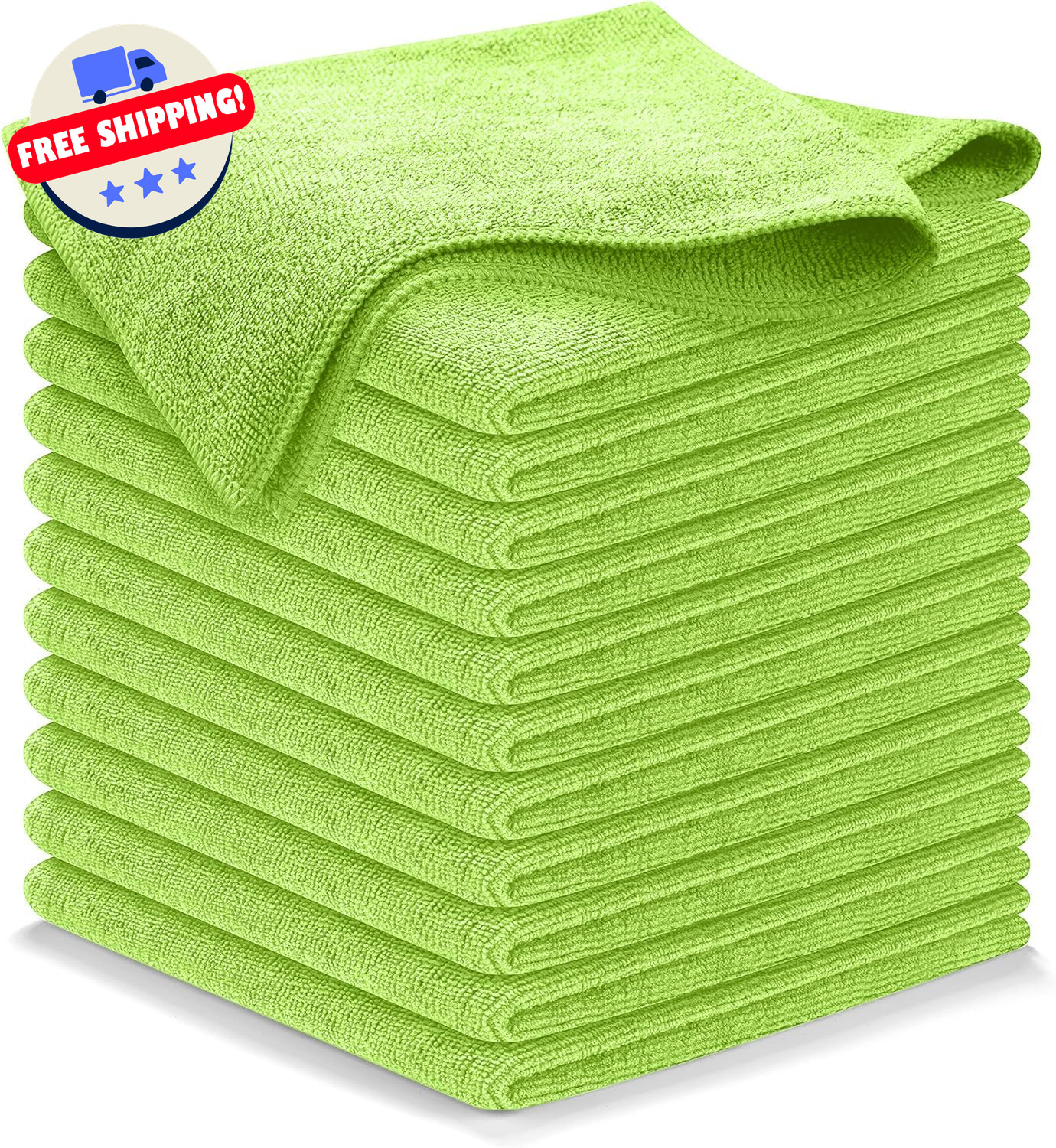 Microfiber Towel Cleaning Cloths 12 Pack Ultra Absorbent Streak-Free 12.5″x12.5″