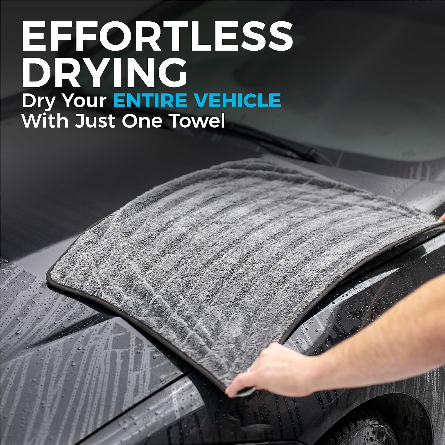 Gauntlet Car Drying Towel, Maximum Absorbency, 20×30 Inches