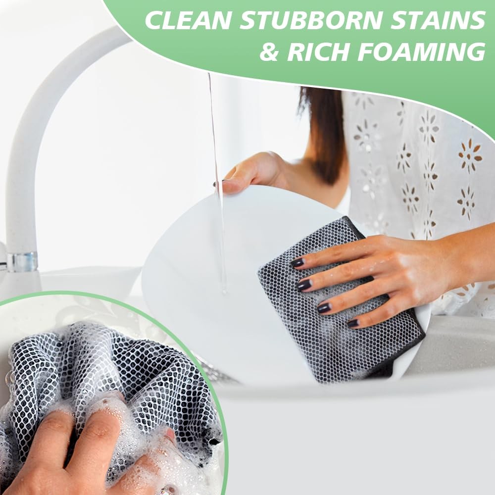 Microfiber Dish Cloth for Washing Dishes Dish Washing Rags Best Kitchen Washc…