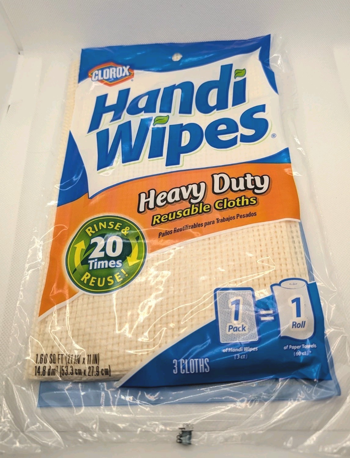 Handi Wipes, Heavy Duty Reusable Handy Cloths (3 Count)