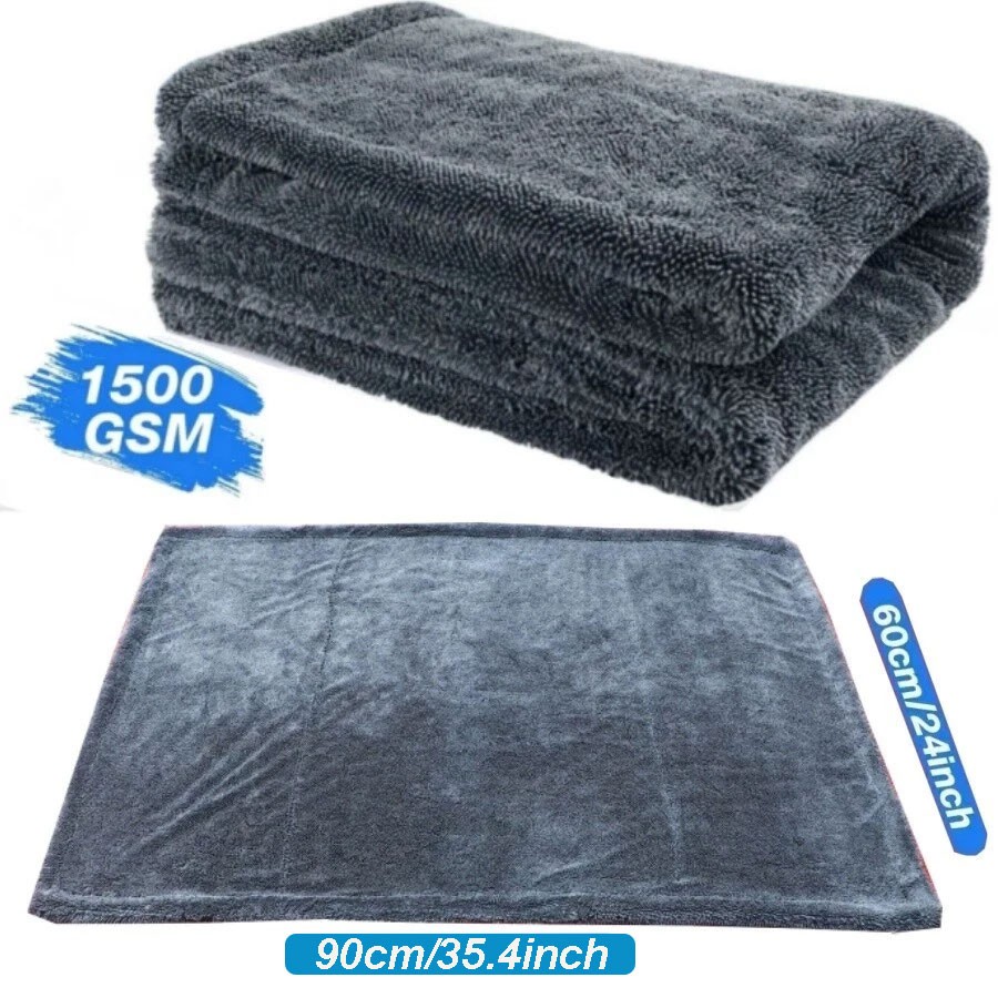 48″ SUV Drying Towel No Wringing 1400GSM Twisting Yarn Microfiber Scratch-Free
