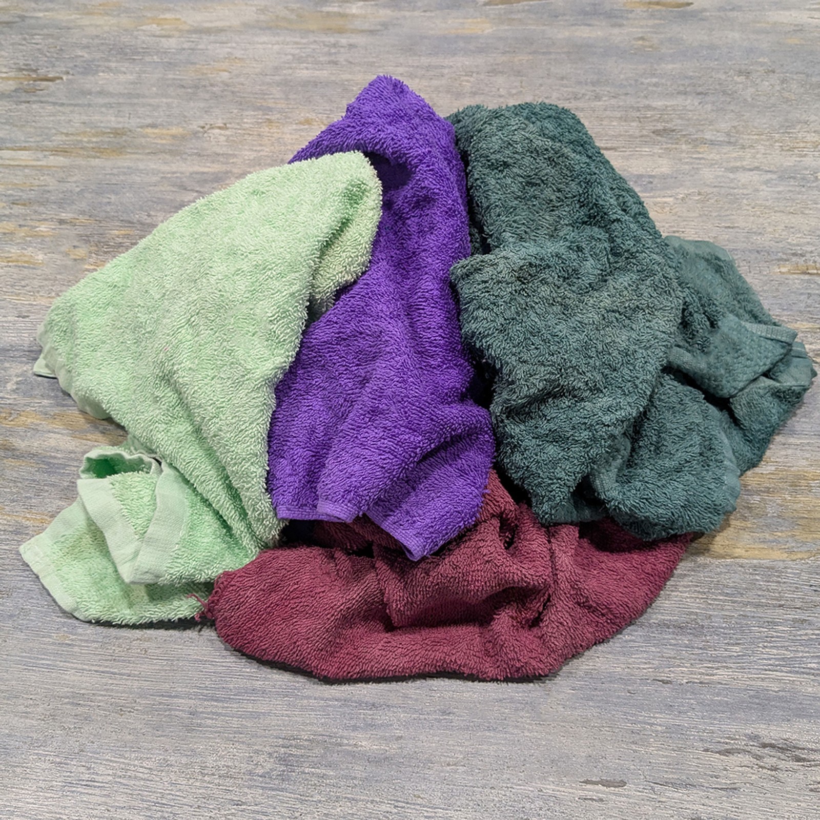 Bulk Terry Towel Rags – Shop Absorbent Color Cleaning Wipes – Compressed Boxes