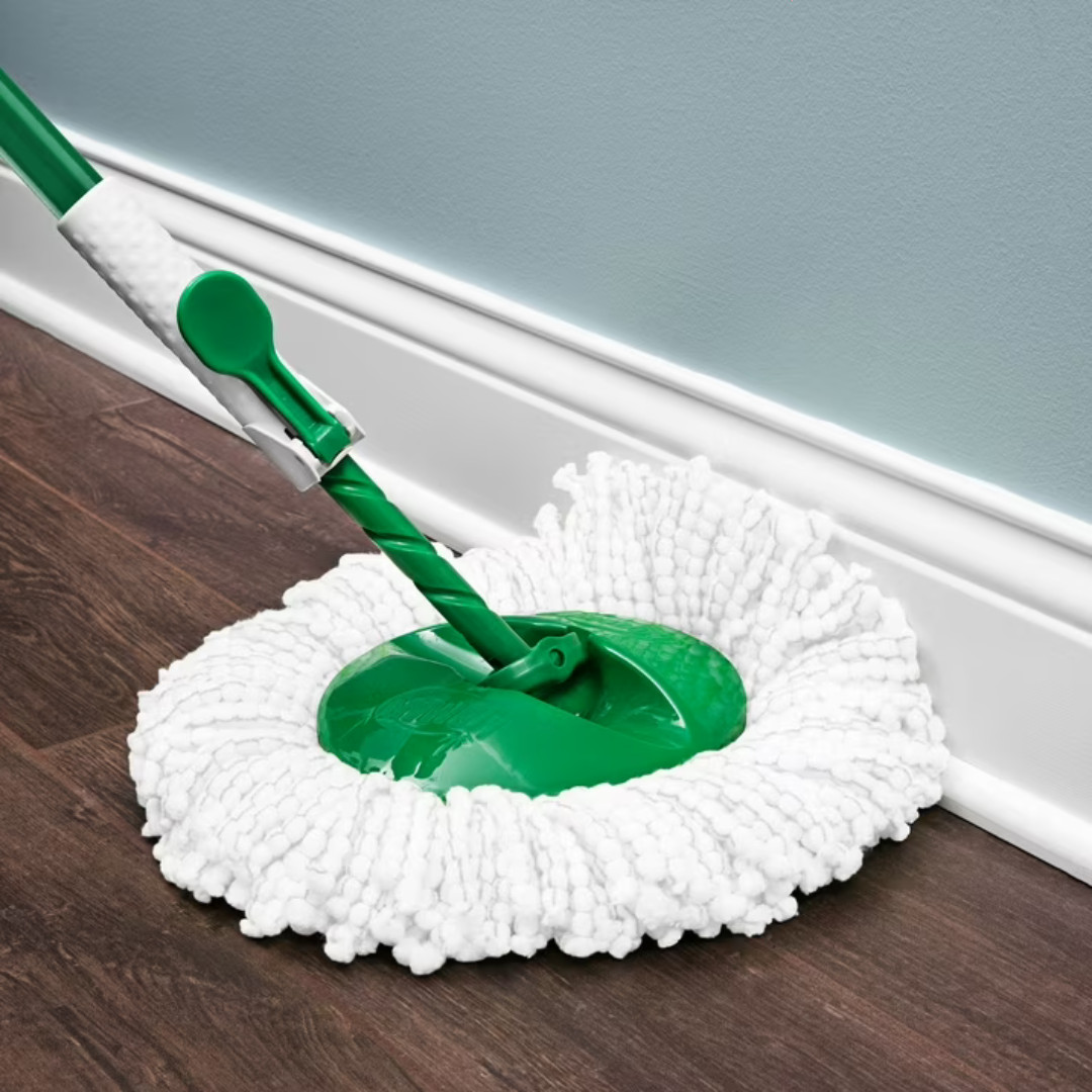 Libman All-in-One Tornado Spin Mop Floor Cleaning Kit, Advanced Microfiber Head