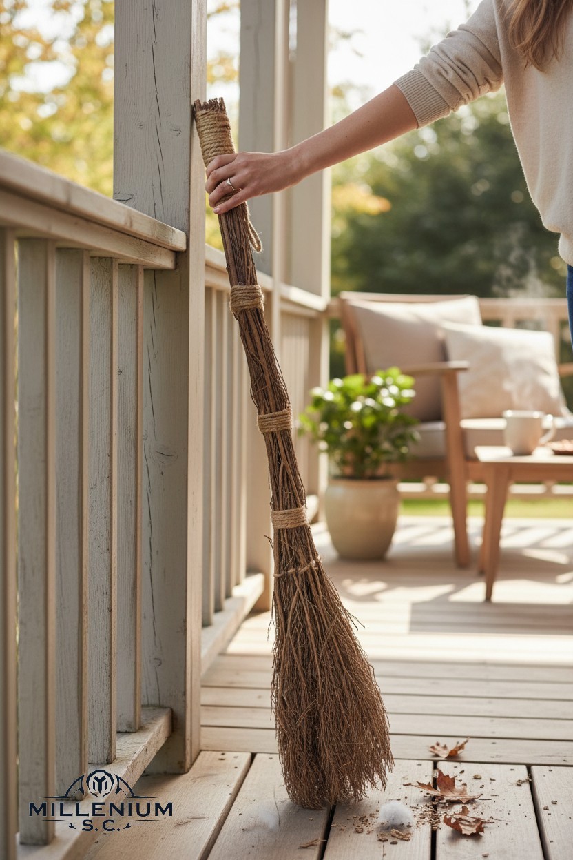 Highly Scented Cinnamon Broom Stick 36 inch Heather Rope Loop Fall Winter Decor