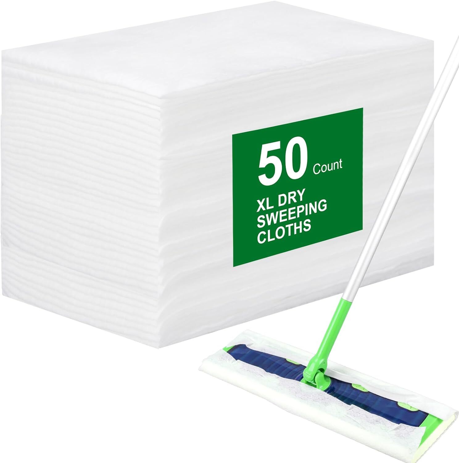 XL Dry Sweeping Cloths for Swiffer Sweeper Mop – 50 Count 50