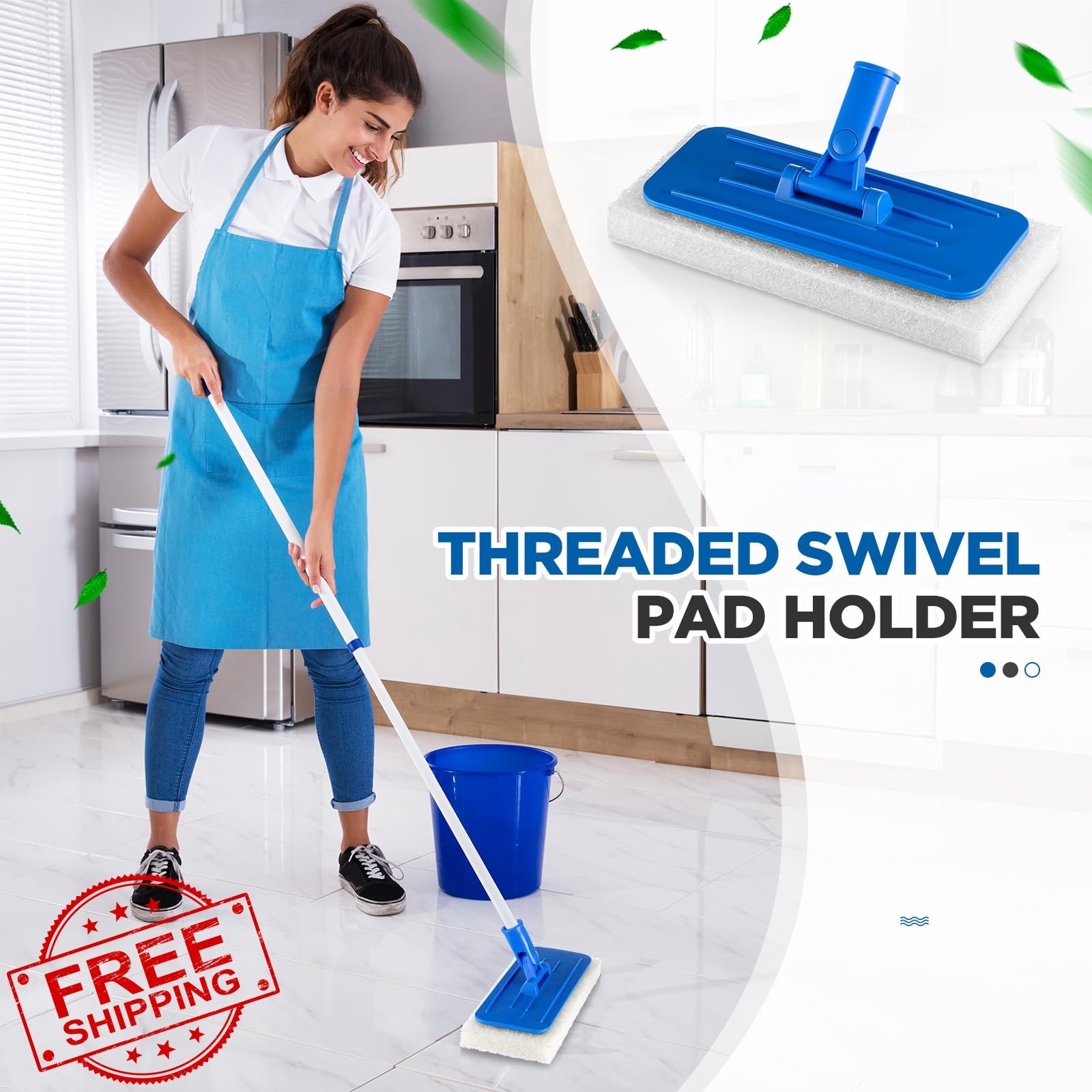 Maxdot 9×3.75 Inch Scrub Pad Holders 6 Pcs