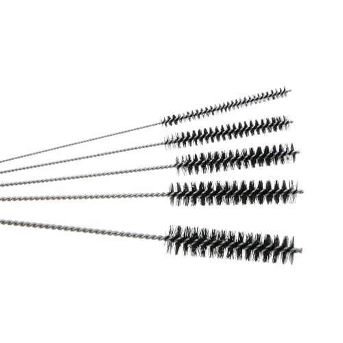 MEETOOT 15-Piece 4-Inch Nylon Tube Brush Set, Straw Cleaning Brush, Carburetor