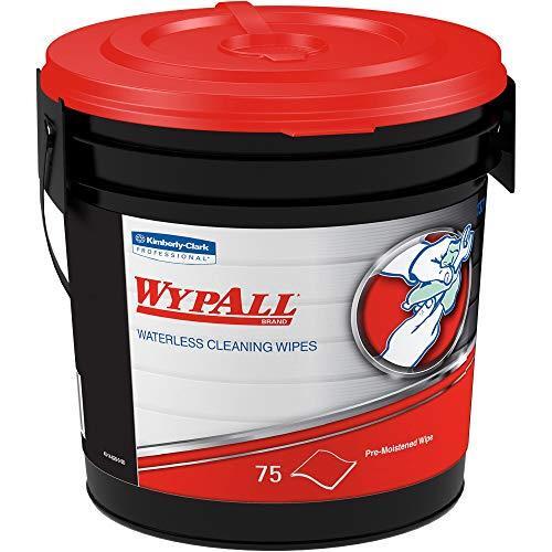 Wypall – KCC91371CT WypAll 91371CT Waterless Hand Wipes, Cloth, 9 x 12, 75 Count