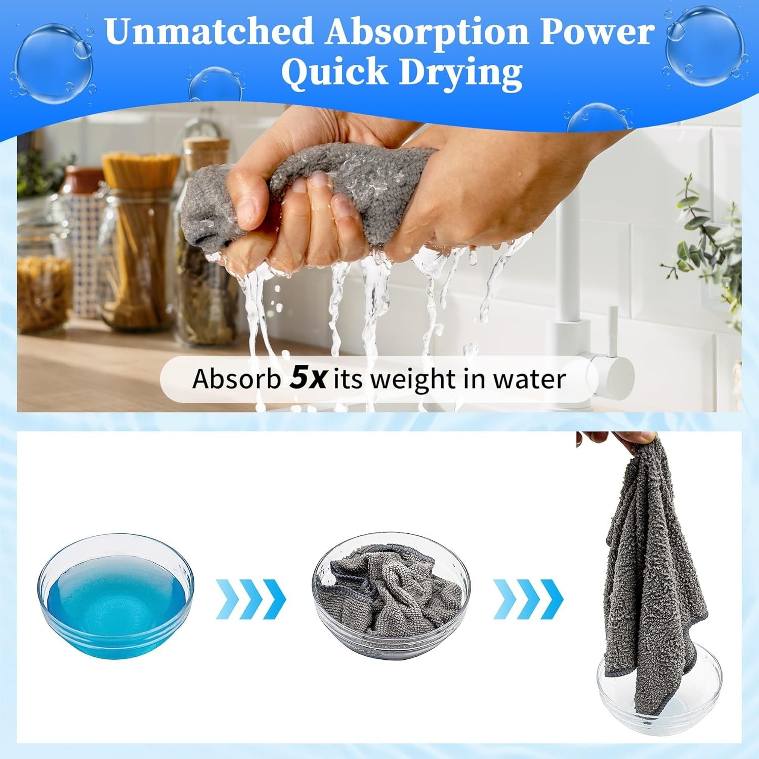 Ultra-Soft Microfiber Cleaning Towels – 48 Pack, Super Absorbent, Scratch Free