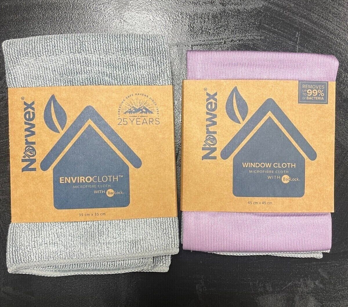 Norwex – Window Cloth + EnviroCloth Microfiber  Paño para Ventanas Free Shipping