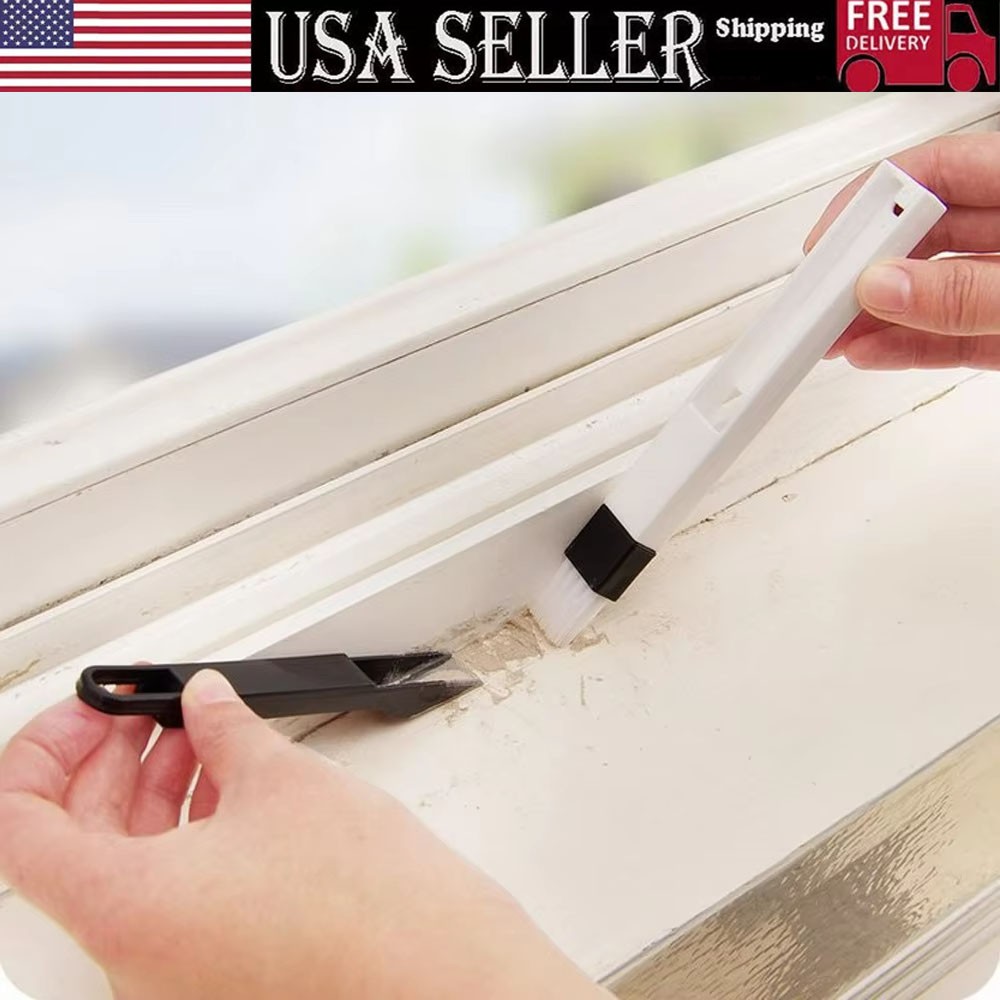 3 in 1 Multi-Purpose Window Slot Cleaning Brush for Keyboard & Glass Dustpan-NEW