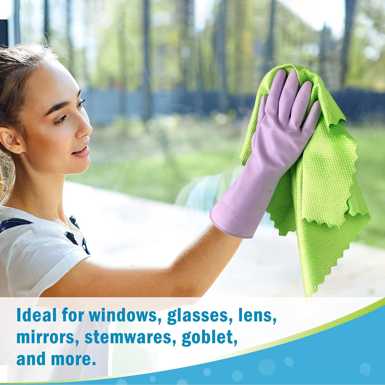 10× Fish Scale Microfiber Polishing Cleaning Cloth Towels Rags Window Glass Car