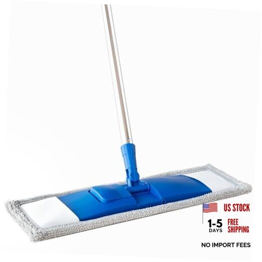 17″ Microfiber Mop for Hardwood Floor Cleaning,Mops with 50″ Stainless Steel