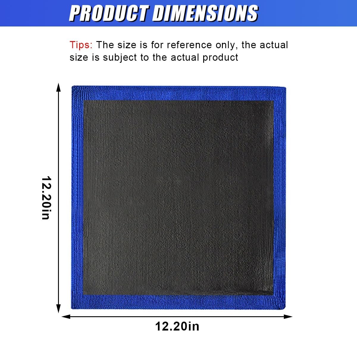 2PCS Clay Bar Towel for Auto Detailing, 12 x 12 Fine Grade Microfiber Car Chamoi