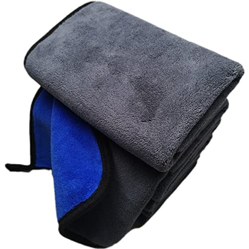 Ultrasoft, Large, Thick and Quick Drying Car 6pack,16 X 16inches Grey-blue