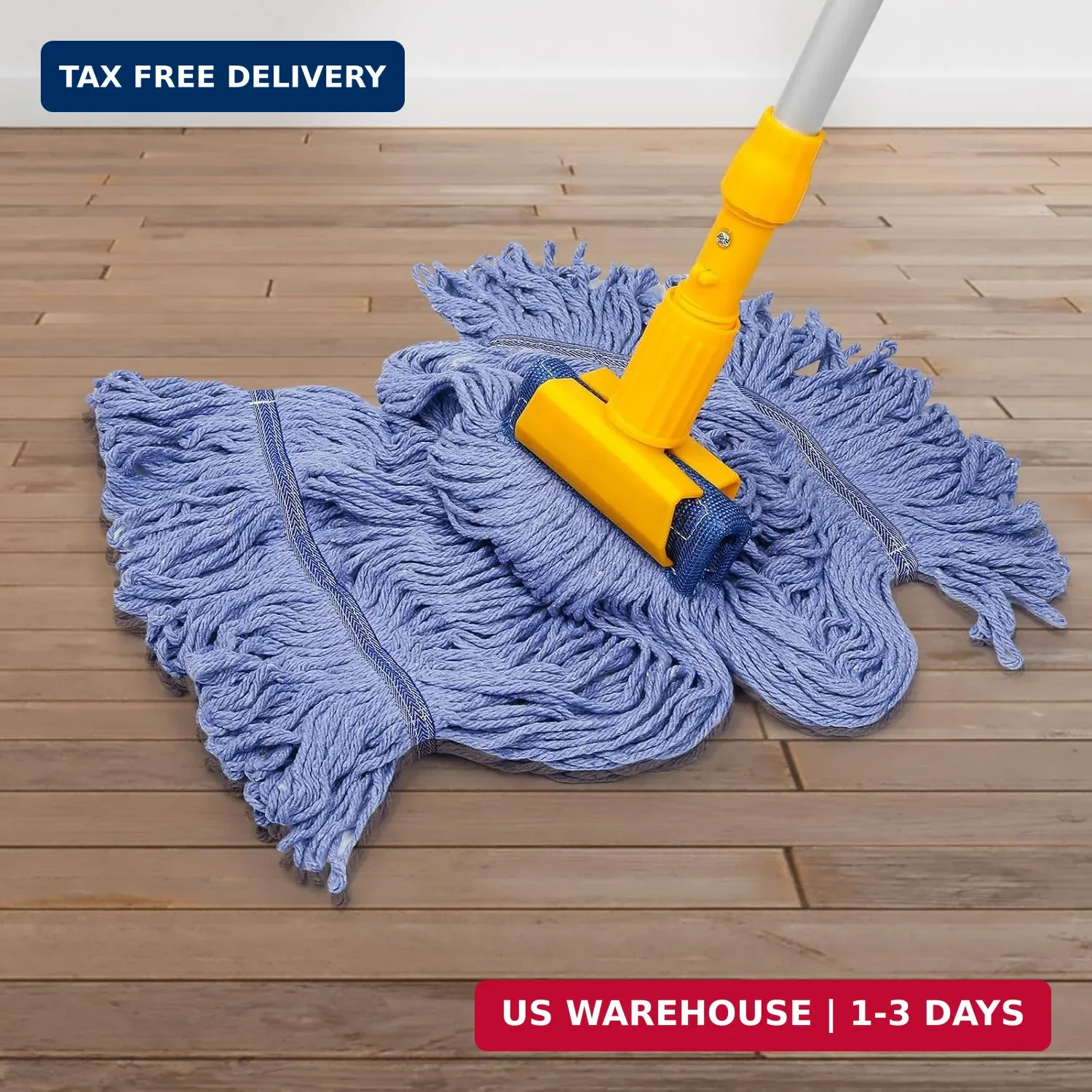 Heavy Duty String Wet Mop for Floor Cleaning, Commercial Industrial Cotton Mops