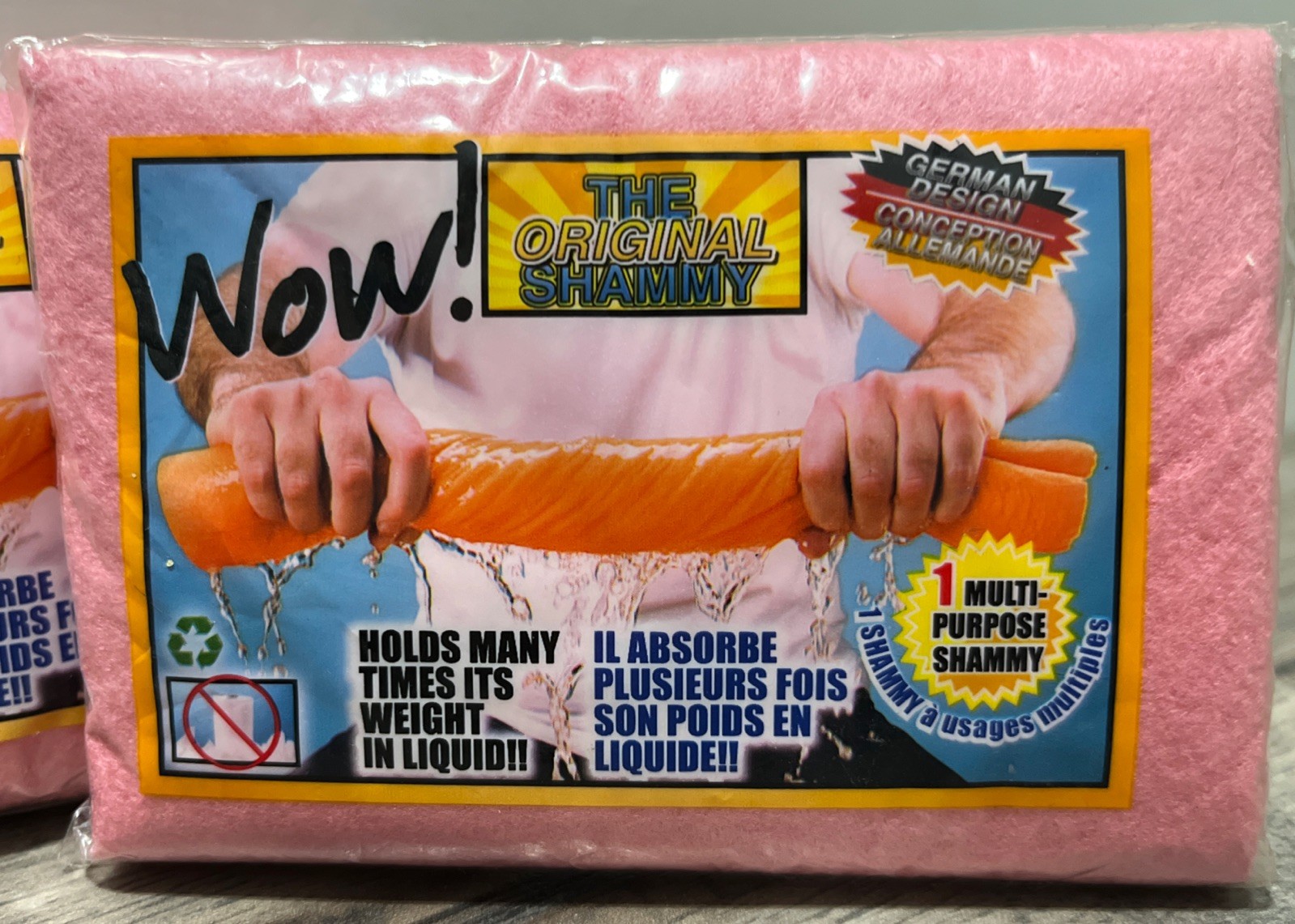 Lot Of 3 WOW! The Original Shammy Multi Purpose 9.85”x13.75” Reusable Washable