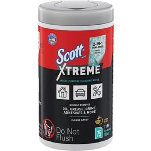 (2-pk) Scott Xtreme Multipurpose Cleaning Wipes (75-Count) Model: 54591