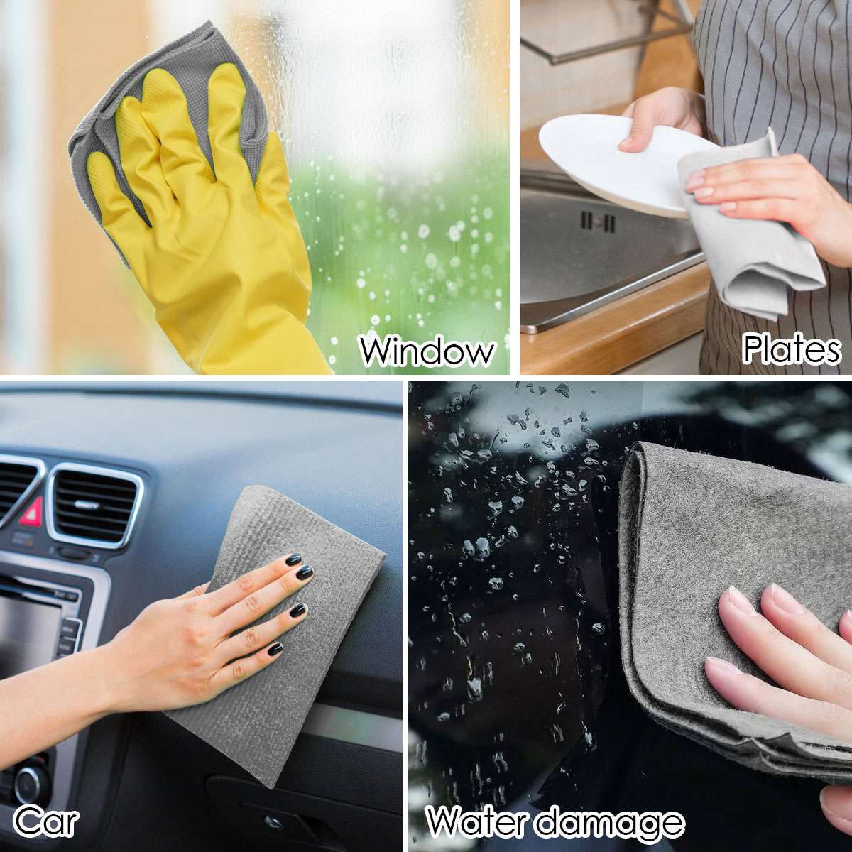 Thickened Magic Cleaning Cloth Streak Free Microfiber Cleaning Reusable Rag