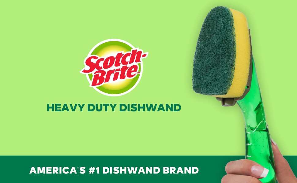 Heavy Duty Dishwand Refill, 4-Refills
