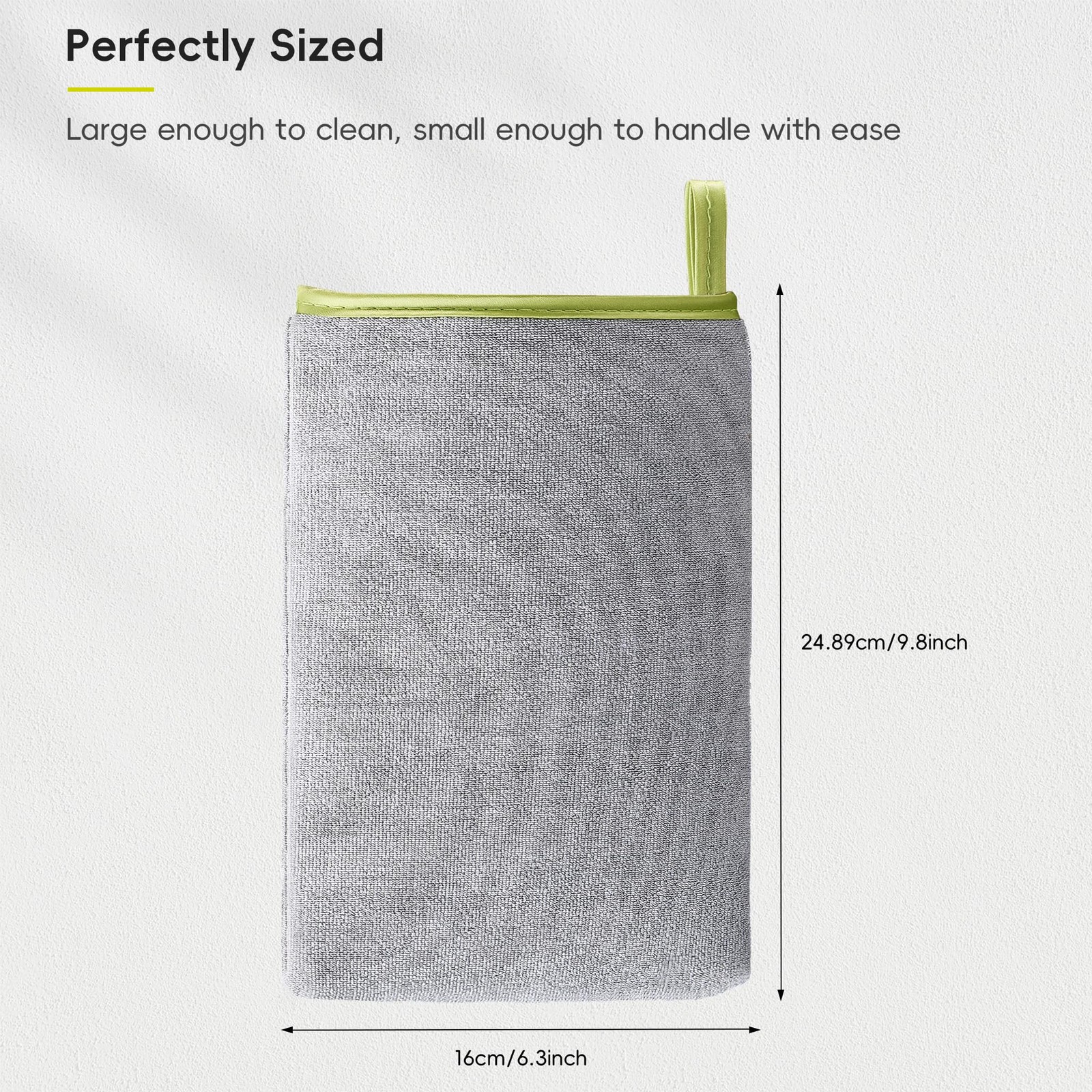 Microfiber Cleaning Mitt for Stainless Steel – Lint-Reusable Polishing Cloth …