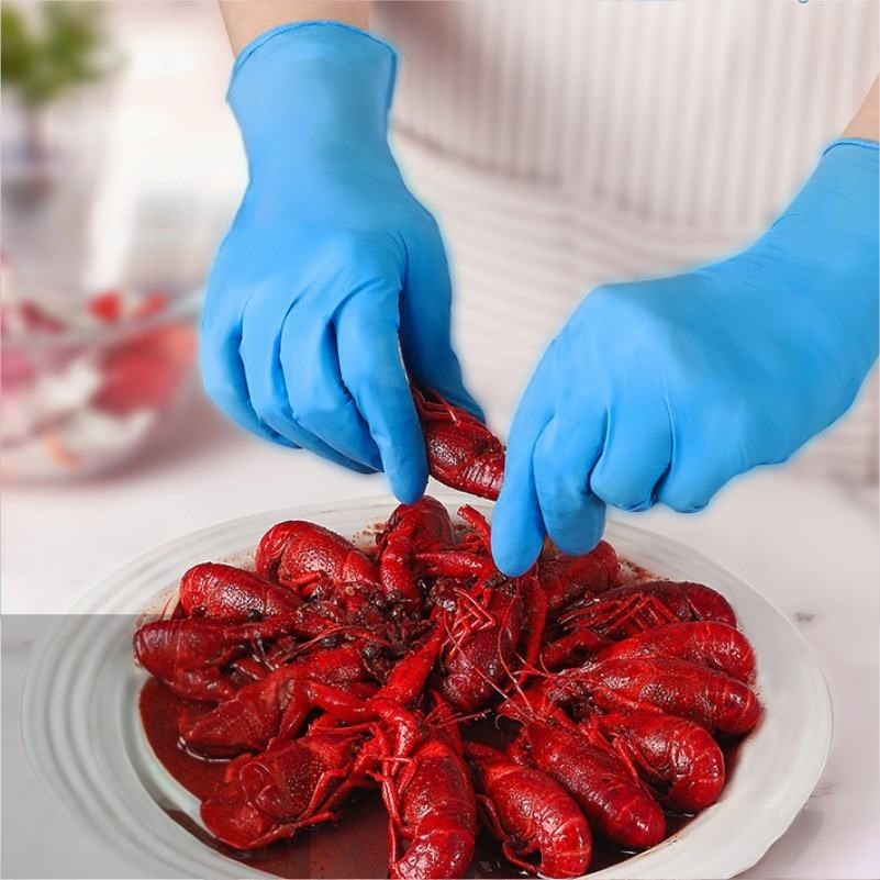 Thick Disposable Nitrile Gloves for Household Use Beauty Hair