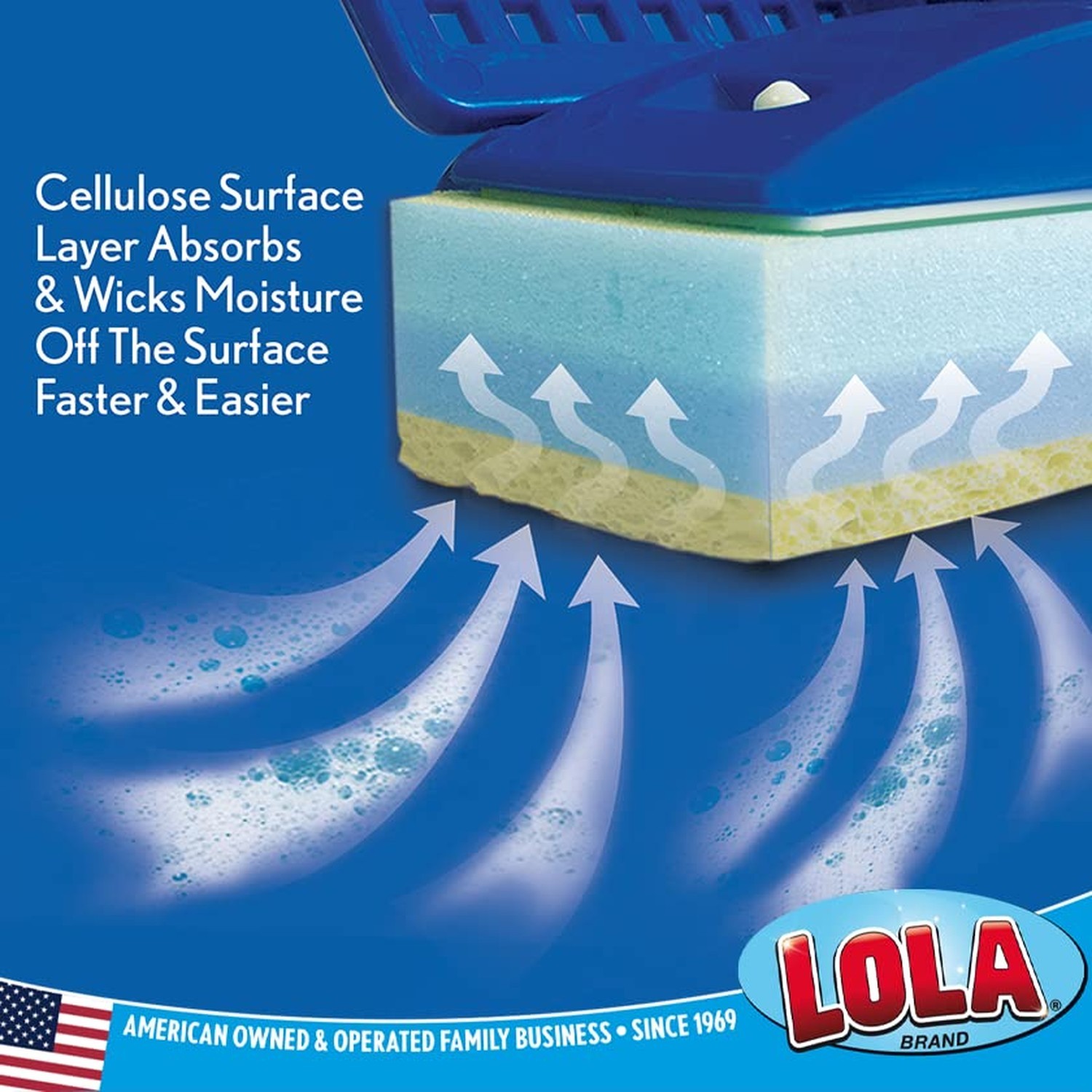 Lola Products Squeeze Sponge Mop Refill – w/Foam & a Natural Cellulose Layer,…