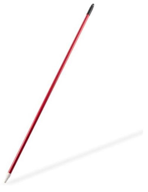 4022705 Fiberglass Broom Handle, Mop Handle, Replacement 1 Red/Black/White