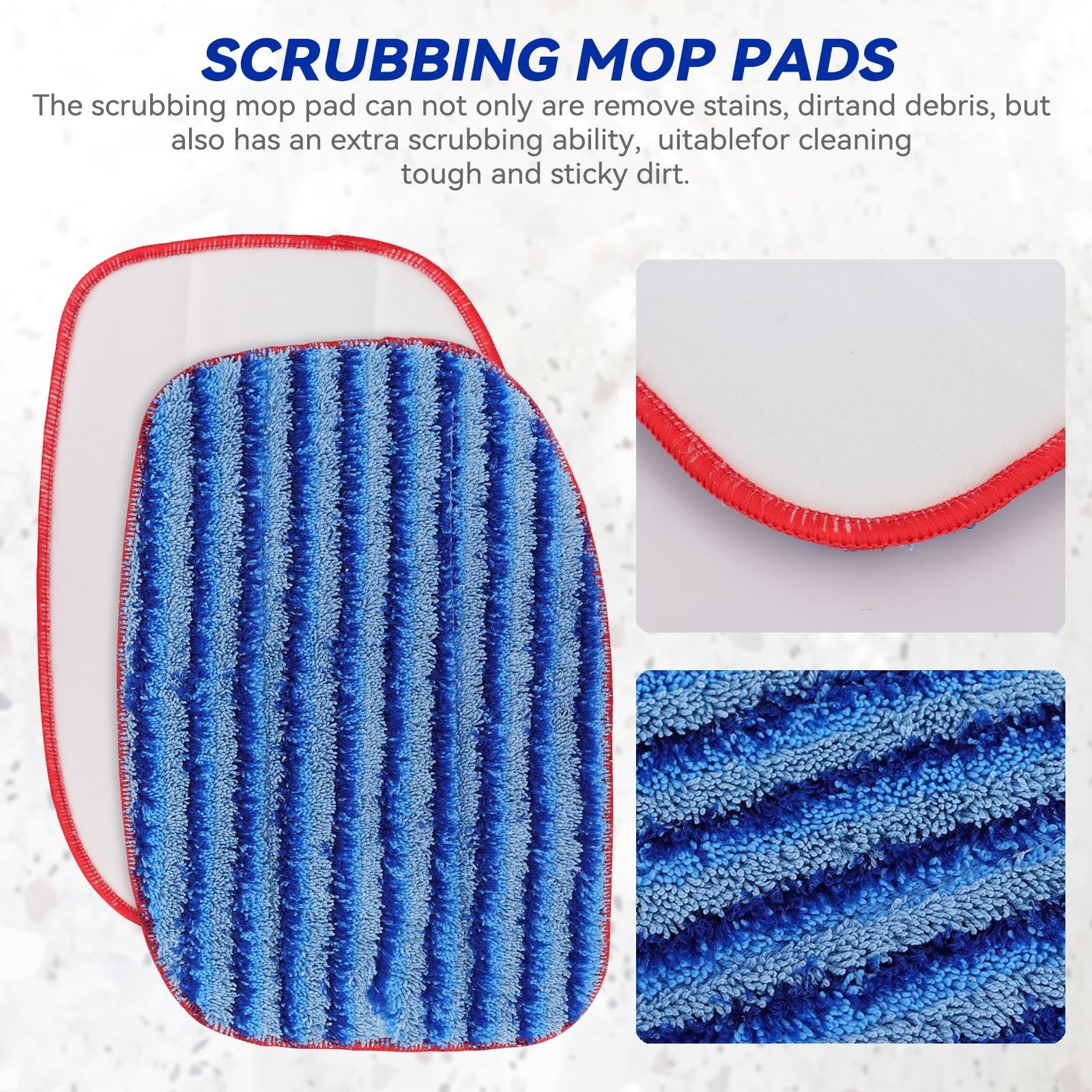 6 Pack Microfiber Steam Mop Pads – Reusable & Washable Replacement for MC1375, M
