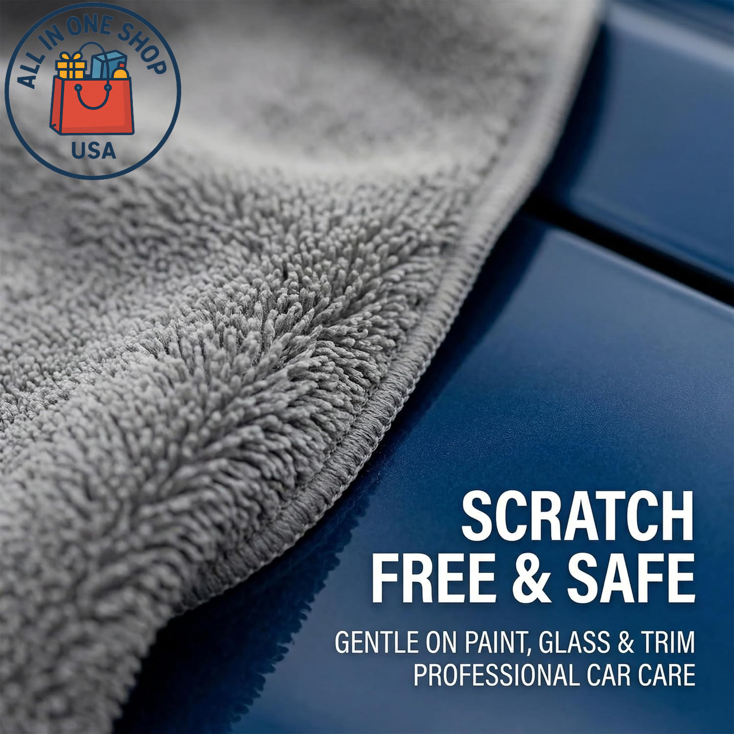 Large Microfiber Car Drying Towels, Scratch & Lint Free, Professional 2-Pack