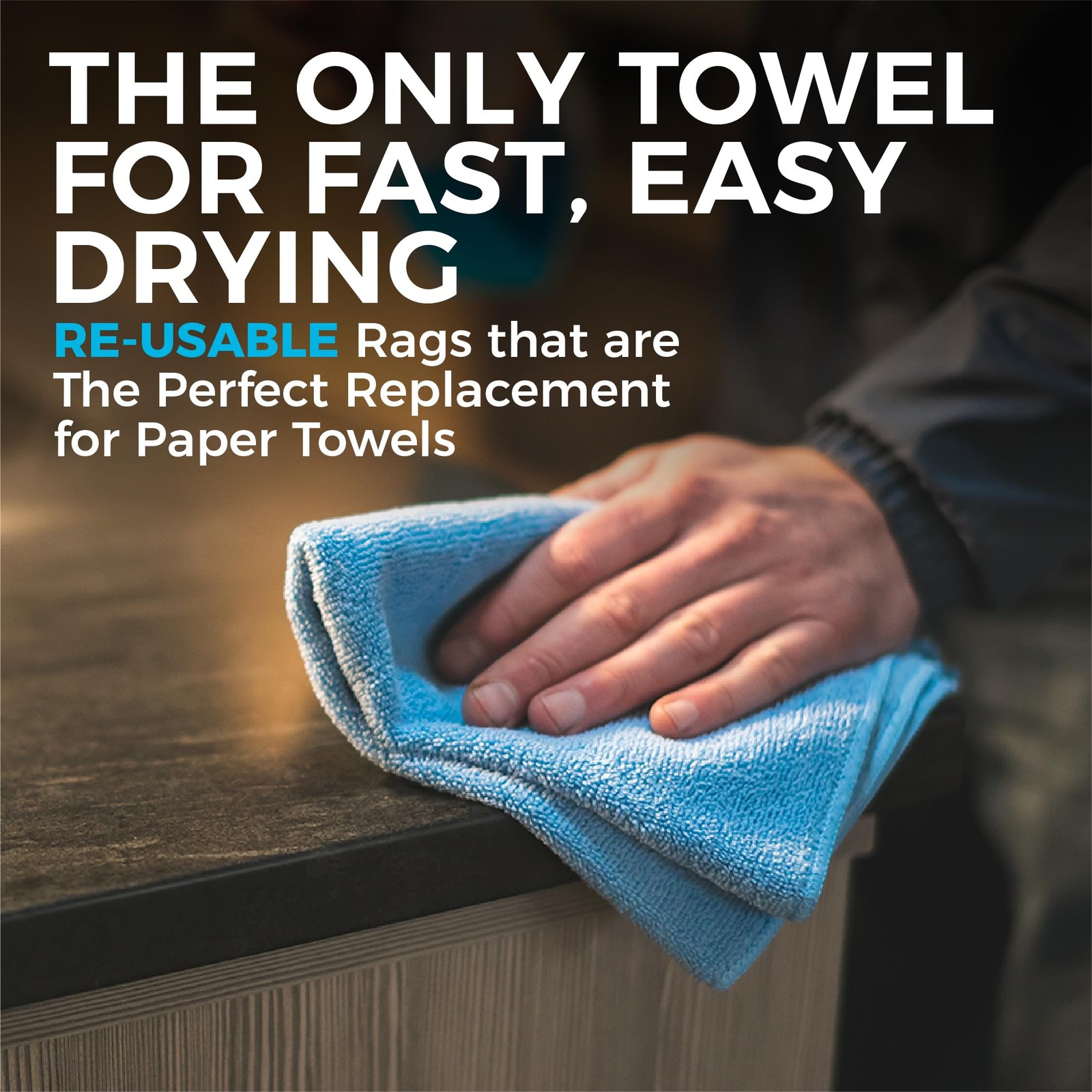 – All-Purpose Microfiber Terry Cleaning Towels – Commercial Grade, Highly Abs…