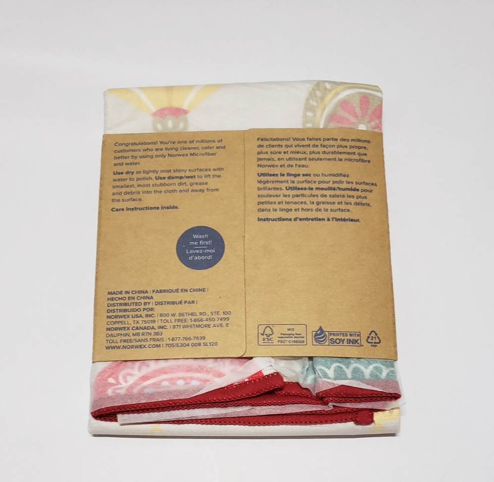 Norwex LIMITED EDITION Window Cloth Christmas Holiday NEW