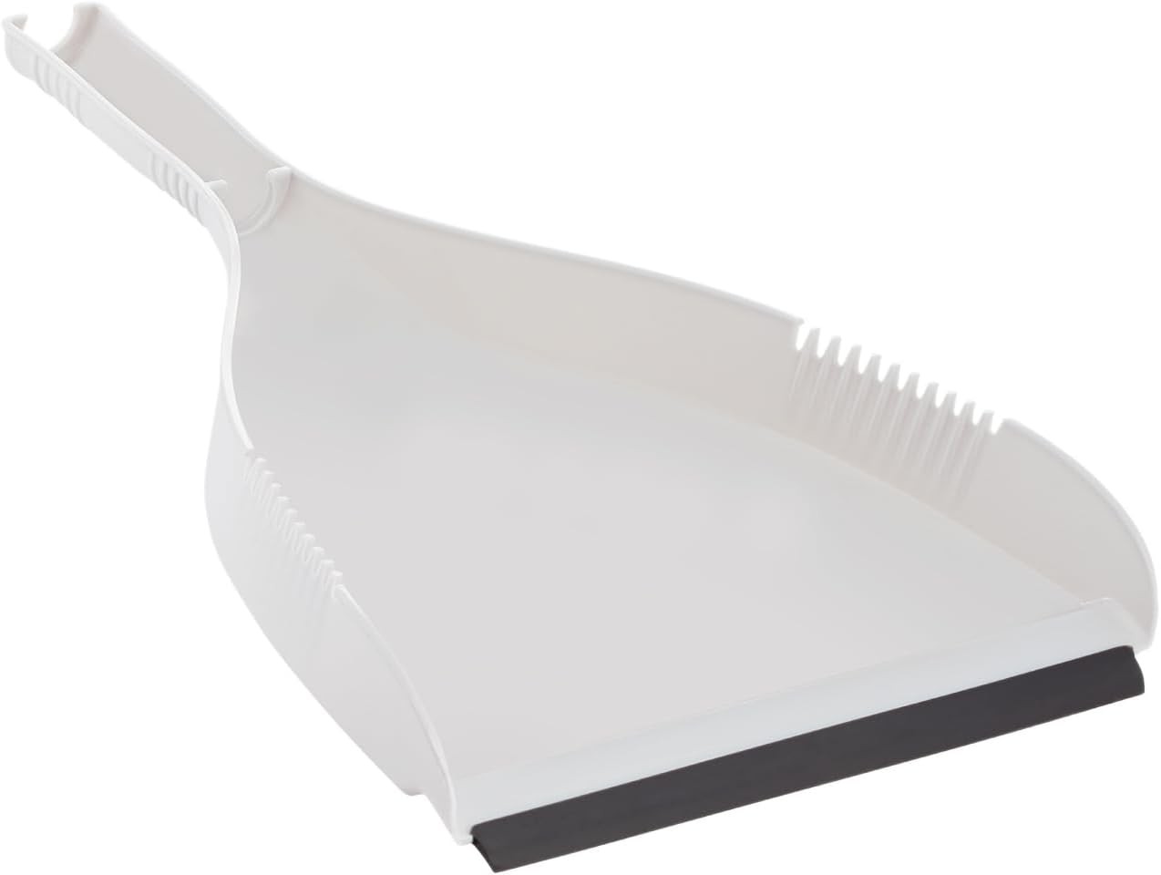 Clip-On Dustpan – Heavy Duty Plastic Easy Grip Clip-On Dust Pan with Rubber