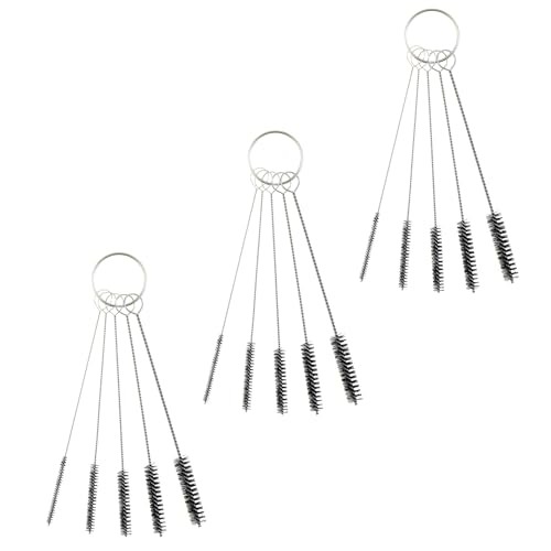 MEETOOT 15-Piece 4-Inch Nylon Tube Brush Set, Straw Cleaning Brush, Carburetor