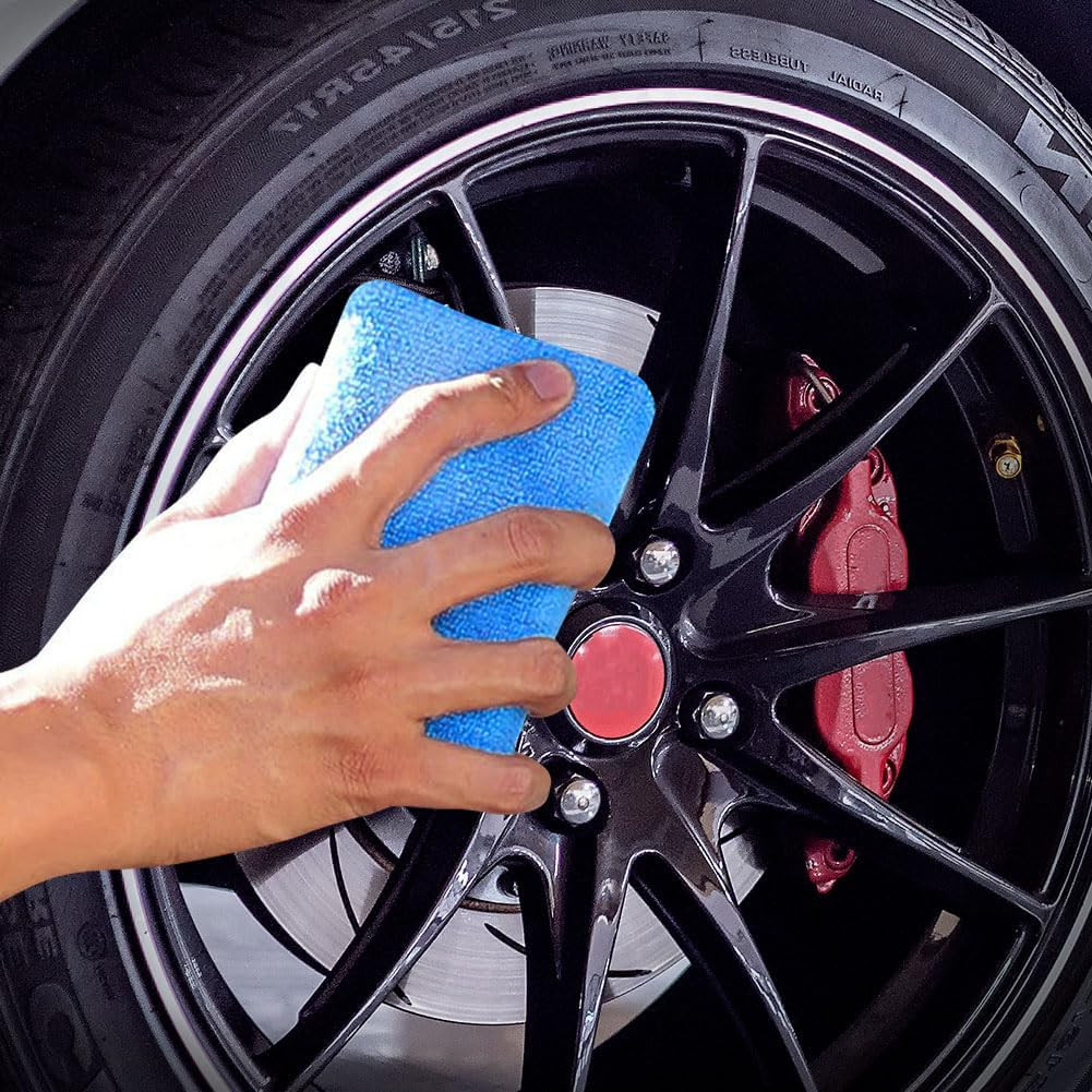 Microfiber Applicator Pads, Scratch-Free Car Wash Sponge for Cleaning, Premium W