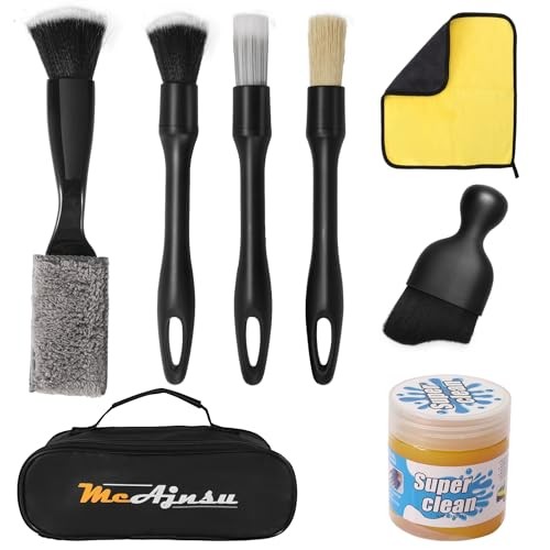 8-Piece Car Interior Detailing Kit – 160g Non-Sticky Gel (128% More Than 70g),