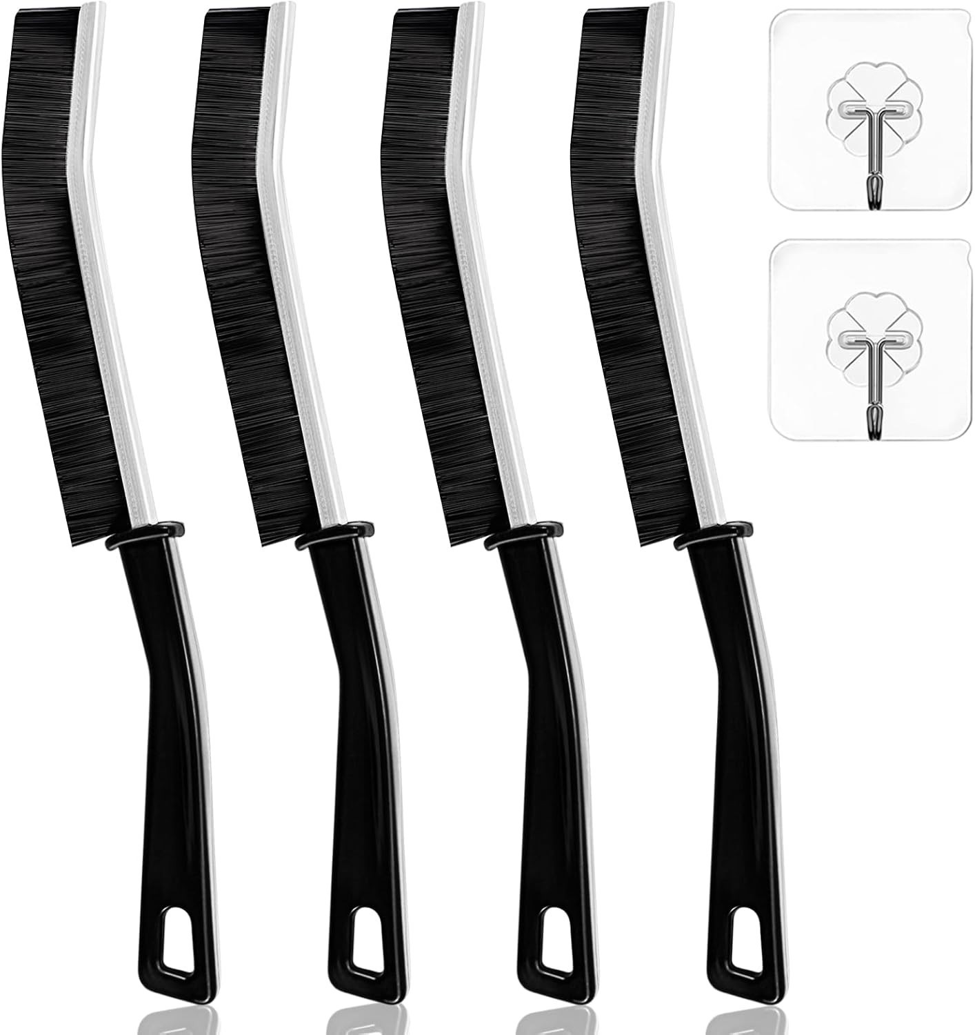 OKOM Stainless Steel Crevice Cleaning Brush – Hard Bristles for Kitchen & Bath