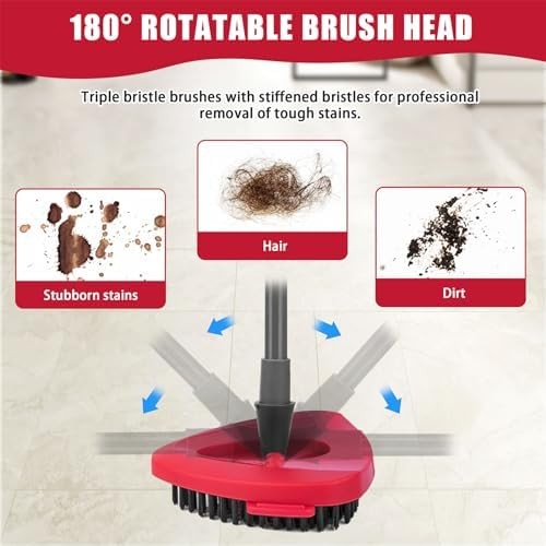 2 Pack Scrub Brush Replacement Head for O Cedar EasyWrin Spin Mop 1 Tank System,