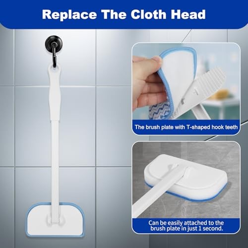 Scrub Brush for Shower,4-in-1 Cleaning Brushes with 4 Different Function