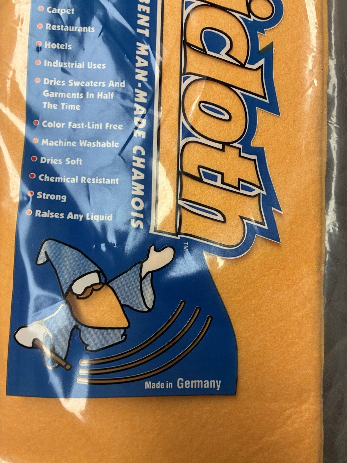 Magicloth The Original Multi-Purpose Super Absorbent Man-Made Chamois 2 Pc NEW
