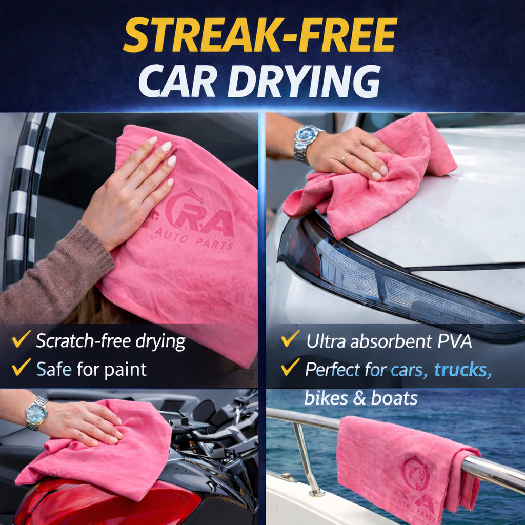 R.A. Premium 26×17 Shammy Cloth for Car Drying-Super Absorbent Synthetic Chamois