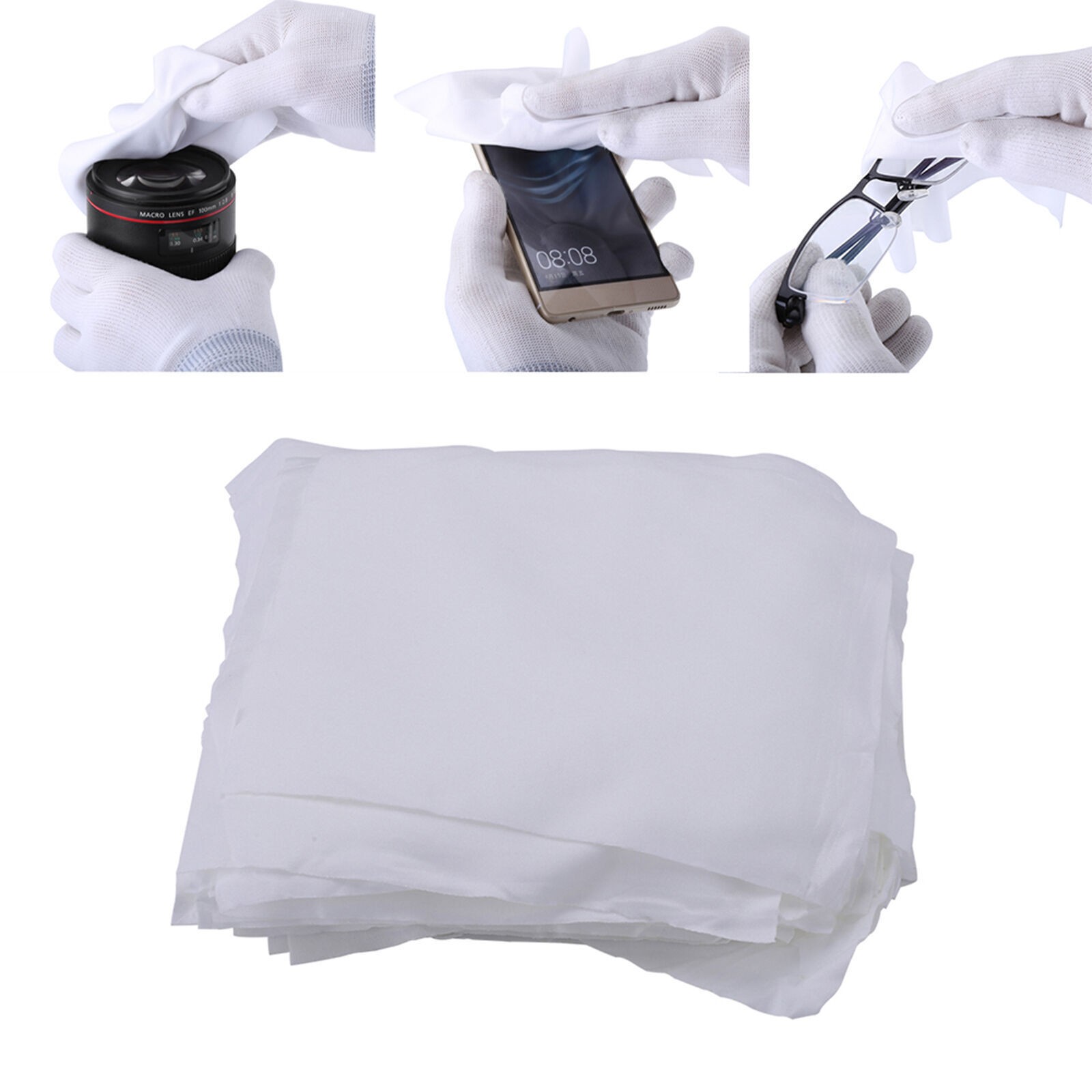 100pcs Bag 6inch Phone LCD Repair Clean Cloth Anti Static Microfiber Cleanroom